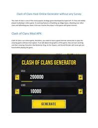 Be better than your friends, and gain advantage easily! Clash Of Clans Hack Online Generator Without Any Survey Pages 1 36 Flip Pdf Download Fliphtml5