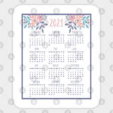 Learn how to make this super easy and cute 2021 mini desk calendar. 2021 Mini Calendar 2021 Sticker Teepublic