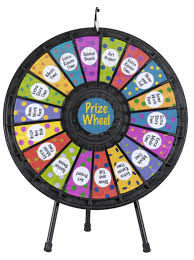 Prize Wheel With 18 Slots Printable Templates Countertop Black Prize Wheel Spinning Wheel Prize Box