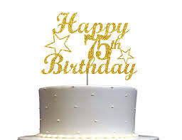 Whether mom and dad are crazy for cats or wild for motorcycles, use their favorite hobby or activity to plan the party's look and design. Buy 75 Birthday Cake Topper Gold Glitter 75th Party Decoration Ideas Premium Quality Sturdy Doubled Sided Glitter Acrylic Stick Made In Usa Online In Vietnam B0897q9fh2
