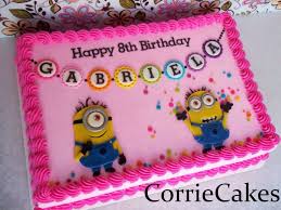 Celebrate every little happiness by ordering minion cakes online from floweraura best cakes designs. Cute Girly Minion Cake Disney Birthday Cakes Minion Birthday Cake Minion Birthday