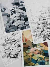 Street Corner On Behance Illustration Drawings Creative