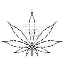Cbd ist zu unerwã¼nschten nebenwirkungen hervorzurufen. Cannabis Marihuana Blatt Schwarz Farbe Weg Symbol Wandsticker Medicals Medicative Legalisieren Myloview De