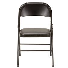 Ideas stackable patio chairs and comfortable dinners. Mainstays Black Vinyl Folding Chair Walmart Com Walmart Com