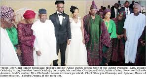 Meet tb joshua's first & second daughter. Glamour As Osinbajo Wife Obasanjo Saraki Others Grace Amosun S Daughter S Wedding Latest Nigeria News Nigerian Newspapers Politics
