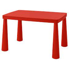 Ikea mammut kinder tisch stuhl hocker sitzgruppe set innen / aussen bpa frei. Mammut Kindertisch Drinnen Draussen Rot 77x55 Cm Ikea Deutschland