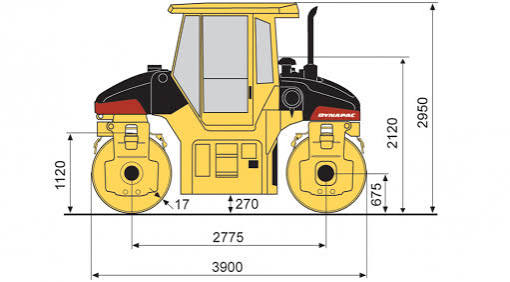 Dynapac CG223HF Smooth Drum Roller