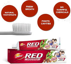Buy Dabur Red Toothpaste - 450G (Pack Of 3, 150Gx3) | Fluoride Free | Helps  In Bad Breath Treatment, Cavity Protection, Plaque Removal | For Whole  Mouth Health Online At Low Prices In India - Amazon.In