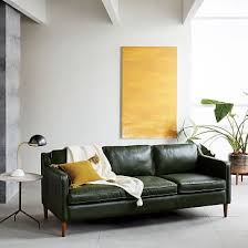 Hamilton Leather Sofa Leather Couches Living Room Green Sofa Living Room Green Leather Sofa