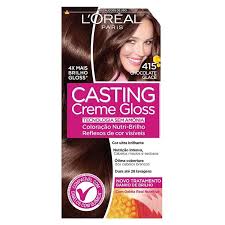 Tintura creme casting creme gloss chocolate glacê 415 realça a cor dos seus cabelos, devolvendo o brilho e a maciez. Comprar Tintura Casting Creme Gloss 415 Chocolate Glace