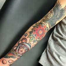 43 Encouraging American Traditional Tattoos Media Democracy Traditional Tattoo Sleeve Traditional Tattoo Sleeve Tattoos