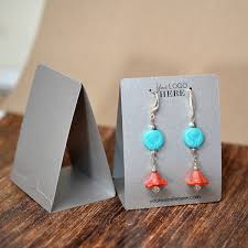 These earrings tags are made of high quality kraft paper. Free Standing Tent Earring Display Cards Jewelry Card Diy Jewelry Display Jewelry Display Cards