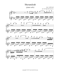 Erik morales fjh music company inc 10512588e medium. Shenandoah Piano Solo Pdf Sheet Music Holverson Music
