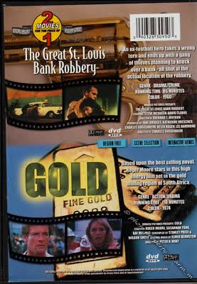 The Great St. Louis Bank Robbery + Gold - Vintage Double Feature DVD - Very  Good | eBay