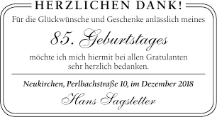 Welche präposition stellt man nach herzlichen glückwunsch, wenn man jemanden damit anspricht/der glückwunsch an diesen jemand gestellt ist? Grussanzeige Familienanzeigen Herzliche Anzeigen Idowa Markt