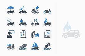 Auto Insurance Icons Blue Series By Introwiz1 On Envato Elements Car Insurance Instant Payday Loans Payday Loans