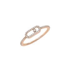 To enhance the diamond, to push the boundaries and to strive continuously for excellence. Messika Rose Gold Ring With Diamonds Move Uno Pave 5605mk05630 Pg Pere Quera 1887