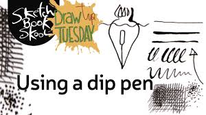 With #inktober coming up really soon i thought it would be a great time to do a video on how i use dip pens. Using A Dip Pen Youtube