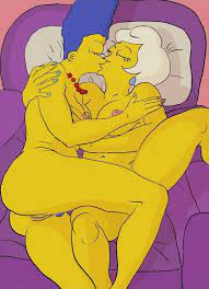 Rule34.dev - artist_request ass breasts color female female_only human  kissing lesbian lindsey_naegle marge_simpson multiple_females nipples nude  tagme the_simpsons vulva yuri