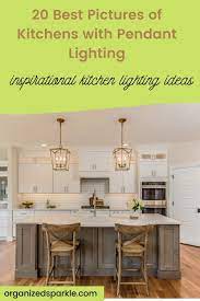 20 Gorgeous Pictures Of Kitchens With Pendant Lighting Farmhouse Kitchen Interior Kitchen Island Lighting Pendant Kitchen Island Lighting