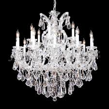 James Moder 94738s22 Maria Theresa Royal Crystal Silver Chandelier Lamp Jam 94738s22