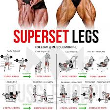 Swipe Left Complete 6 Days A Week Superset Workout Plan Musclemorph Monday Chest Tuesday Back Wednesda Leg Workouts For Men Leg Workouts Gym Leg Workout