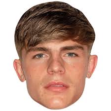 Brandon Williams (Short Hair) Celebrity Mask, Flat Card Face