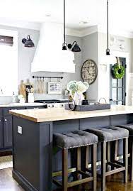 30 Stunning Farmhouse Kitchen Island Decor Ideas Kitchen Island Decor Farmhouse Kitchen Decor Rustic Kitchen