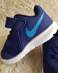 New Infant Toddler Boys Nike Flex Experience 5 Blue Sneakers
