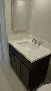 Do you need a bathroom vanity backsplash or not? Bathroom Vanity Against The Side Wall Or 2 Gap
