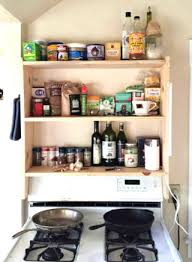 The idea of decorating the space above the cabinet is not to clutter but to add to the aesthetics of the kitchen décor. Diy Above Stove Shelf 4 Steps With Pictures Instructables