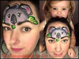 Super Cute Koala Face Paint Great Australia Day Idea Face Painting Halloween Bear Face Paint Animal Face Paintings Makeup goals makeup inspo makeup inspiration makeup ideas makeup tutorials makeup guide makeup designs cute makeup pretty makeup.