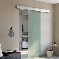 De este tipo de puertas, de las más utilizadas son las puertas correderas de cristal para cocinas. Conjunto Puerta Corredera Cristal Orlando 83 Cm Leroy Merlin