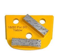 16/20 Grit Hard bond trapezoid grinding diamond tools-concrete prep. Lavina  2seg