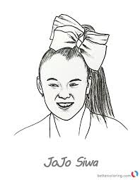 Jojo siwa is a new american tv star, dancer, actress, and contemporary songwriter. Jojo Coloring Pages Coloring Home