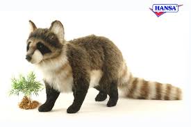Hansa Toys Raccoon 5181 Realistic Plush Stuffed Animal Nwt Christmas Gift Animals Teddy Bear Stuffed Animal Plush Stuffed Animals