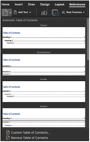 Maybe you would like to learn more about one of these? Setting Up The Word Table Of Contents Template