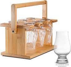 If you know one thing about us at vintage gentlemen, you know we love our whiskey and cigars! Amazon Com Cairncaddy Bamboo Whiskey Glass Holder Carrier And Drying Rack For Whisky Tasting Glassware Home Improvement