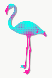Blue Flamingo Halftone Style Design Element Free Image By Rawpixel Com Techi Flamingo Illustration Design Element Halftone