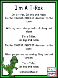 I M A T Rex Poem Great Poem For A Dinosaur Unit Dinosaur Poem Click Here To Get Yo Dinosaur Theme Preschool Dinosaur Activities Preschool Preschool Songs