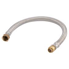 Eastman 48252 flexible stainless steel water heater connector 3/4 fip swivel, 24 length, silver. Stainless Steel Water Heater Connector Braided Supply Lines Plumbing Sharkbite
