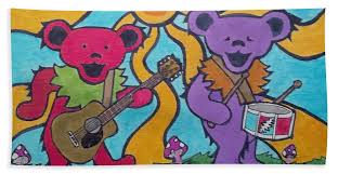 You can use our amazing online tool to color and edit the following grateful dead bears coloring pages. Grateful Dead Bears Beach Towel For Sale By John Cunnane