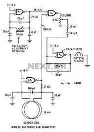 Metal Detector With 4030 Cmos Schematic Metal Detector Metal Detectors For Kids Waterproof Metal Detector