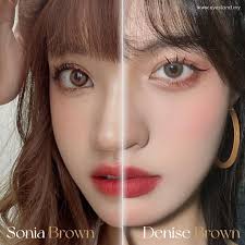 秒杀斩男的两款美瞳宝宝们喜欢哪个呢？ 14.5mm 的红棕小栗子Sonia Brown 还是14.2mm 灰棕色可可爱爱的Denise Brown ✨  两款都超超适合所有的眼睛佩戴