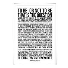 To Be Or Not To Be That Is The Question Hamlet S Soliloquy To Be Or Not To Be Art Print 60 Background Colours 3 Sizes Shakespeare Play Theatre Theatre Poster Shakespeare Plays Colorful Backgrounds