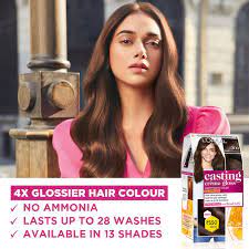 I colored my hair this beautiful plum/burgandy shade by loreal casting creme gloss. L Oreal Paris Casting Creme Gloss Darkest Brown 300 87 5 G 72 Ml Amazon De Beauty