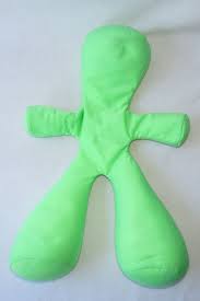 Zinus Lime Green Person Moshi Style Spandex Microbead Neck Pillow Plush Toy 21 Zinus Zinus Neck Pillow Plush