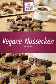 Vegane Nussecken Rezept Leckere Vegane Rezepte Vegan Backen Weihnachten Vegane Nussecken