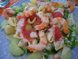 Salade De Crevettes Pamplemousse Et Pates 4 Points Ww Recette Ptitchef Recette Salade De Crevettes Salade Recette