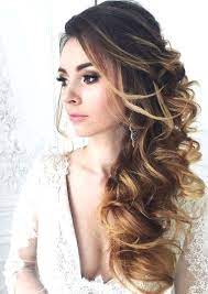 Coiffure Cheveux Ondules Pour Mariage Wedding Hair Side Wedding Hairstyles Half Up Half Down Wedding Hair Down